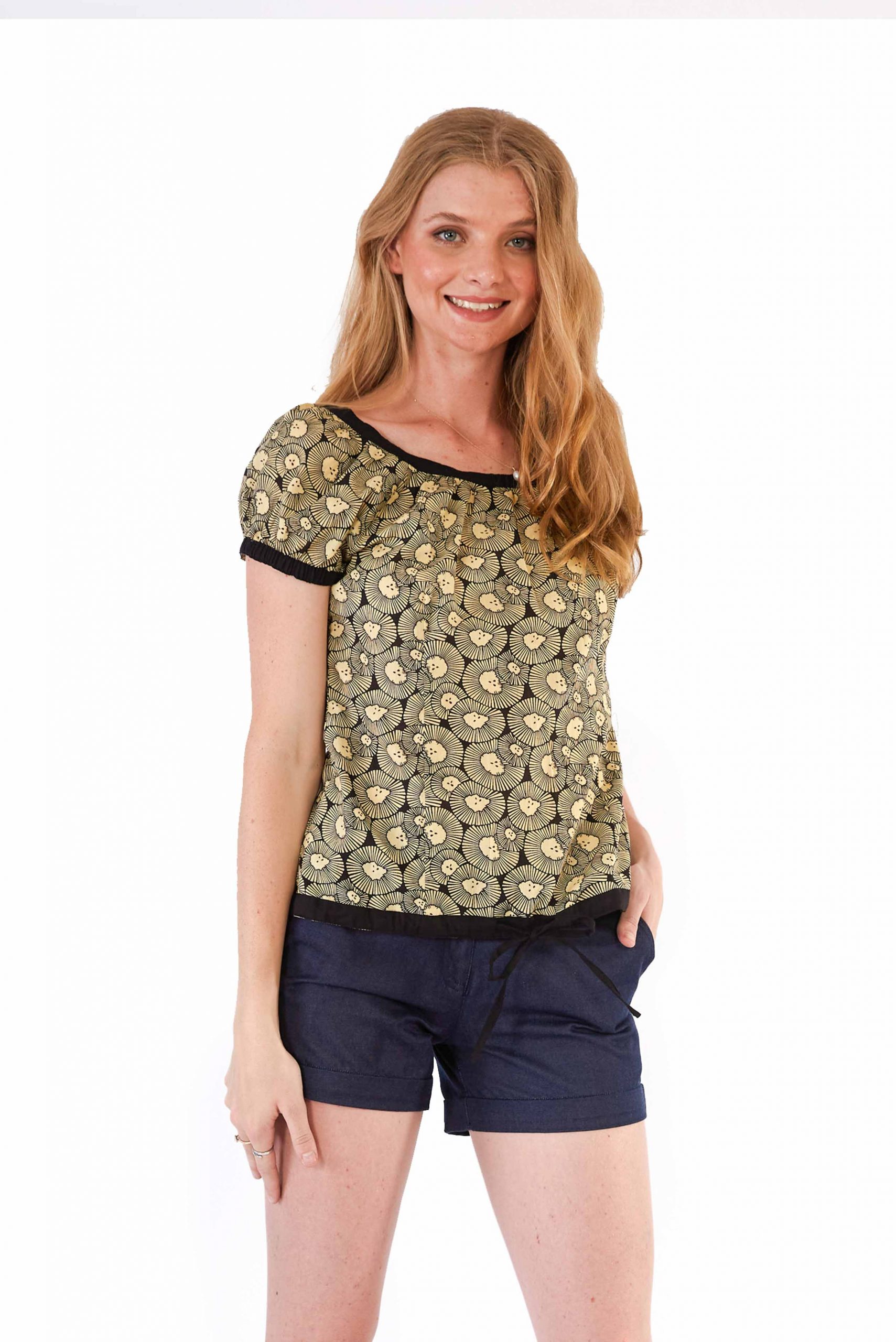 womens Mishal Top - Chrysanthemum
