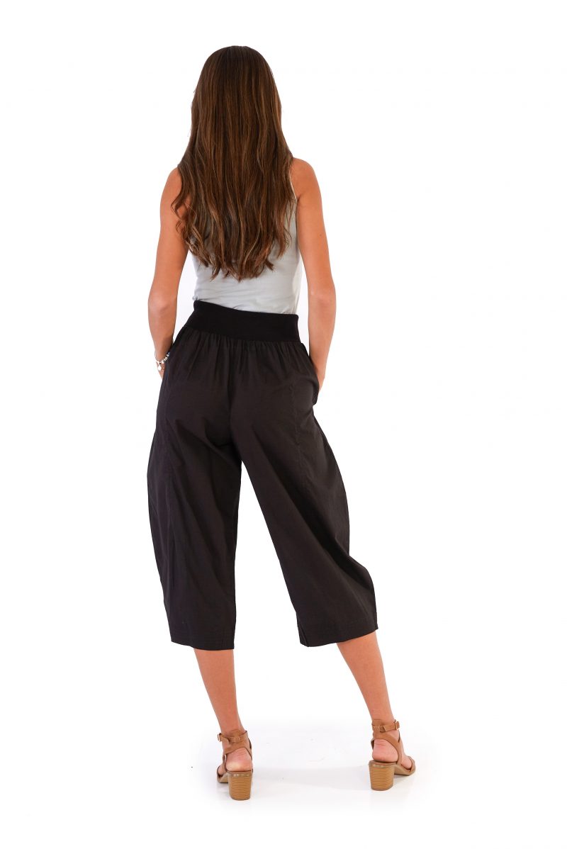 womens Yoga Pants - Black back