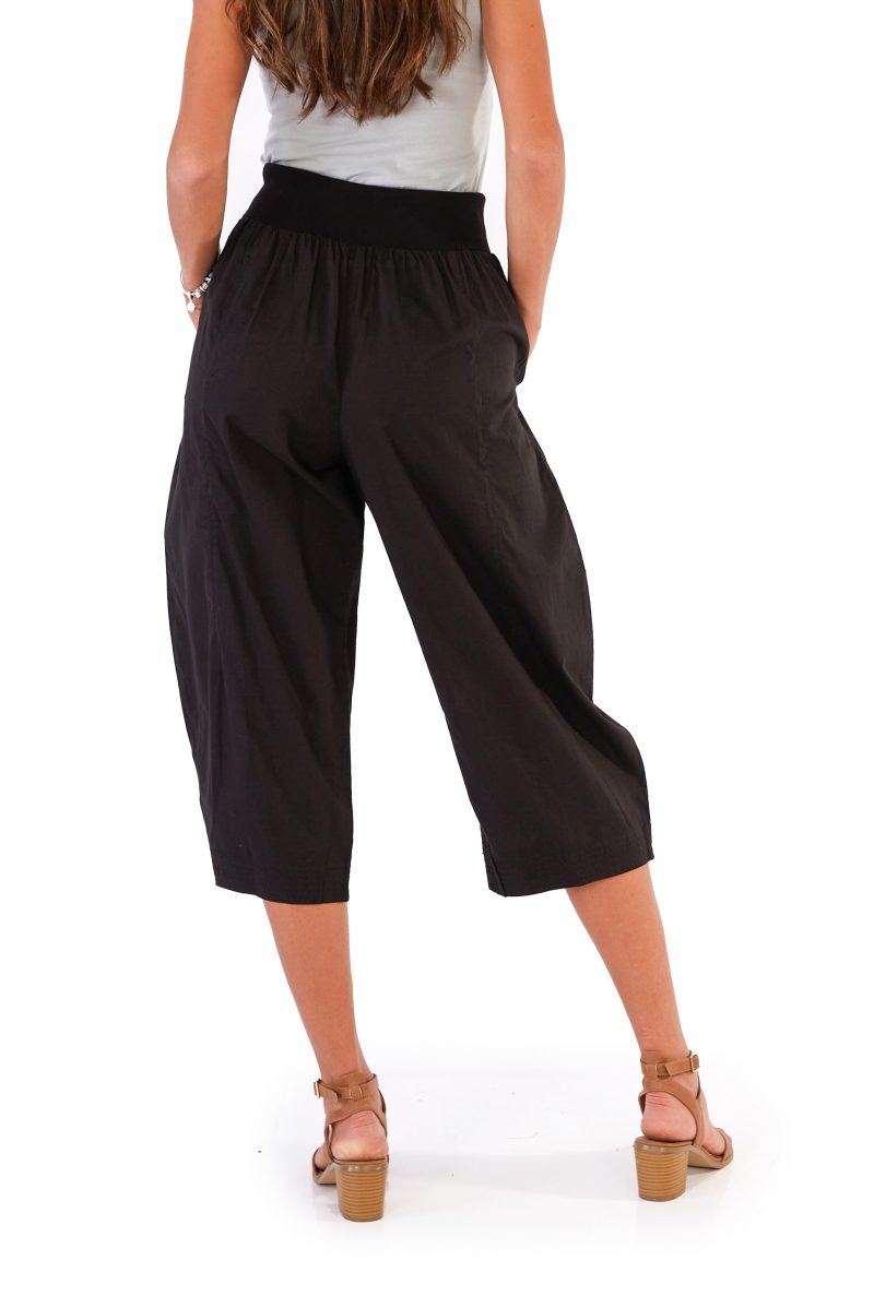 womens Yoga Pants - Black back close