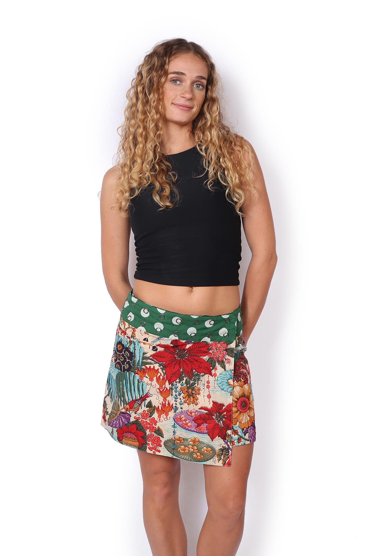 Liti Reversible Skirt - BROLGA SILHOUETTE / MIMI SAN BIRD - Image 4