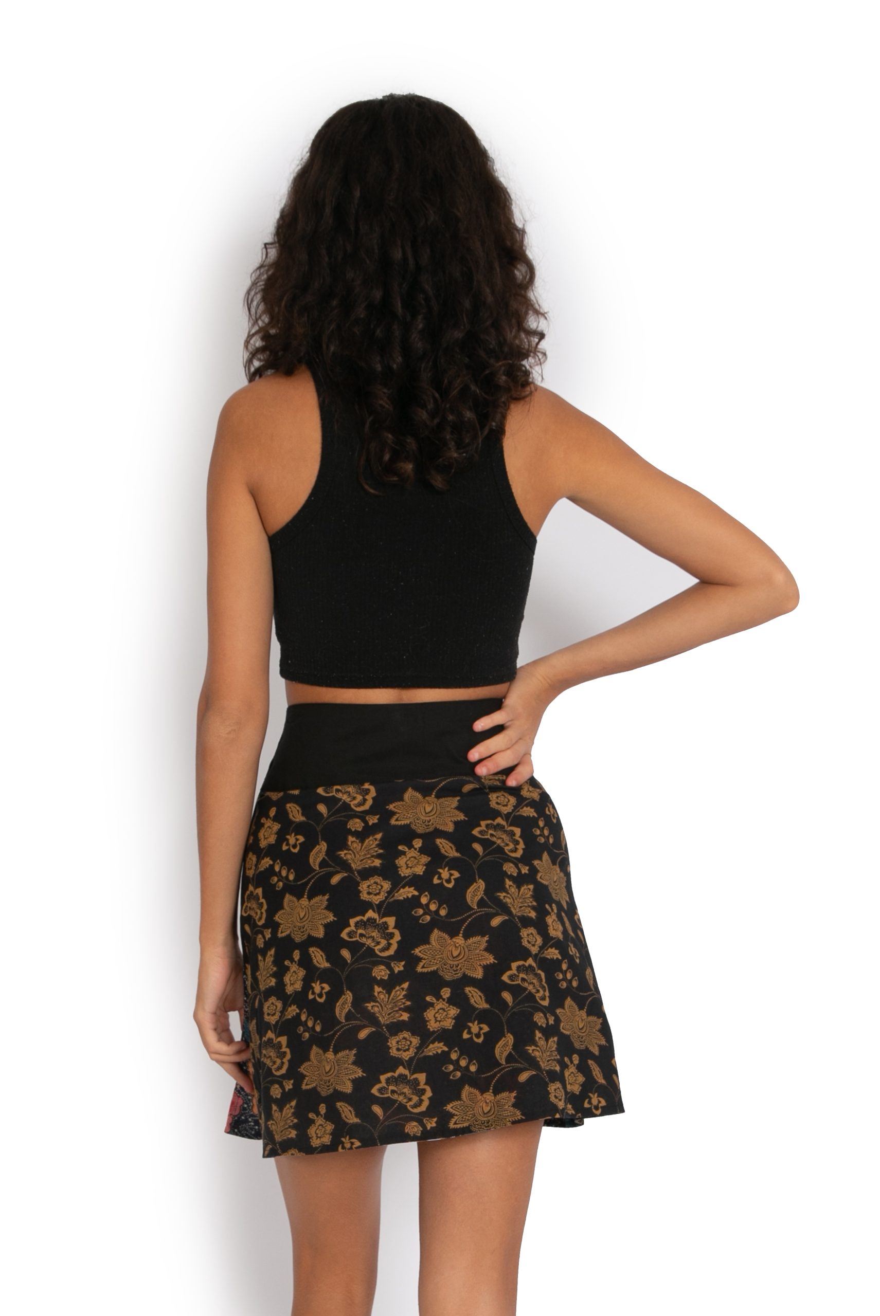 New Energy Reversible Skirt Short - Navy Tropics / Indo Black - Image 6