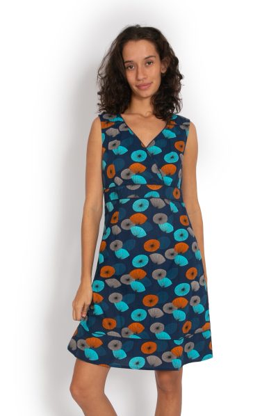 Charly Dress - Blossoms Blue