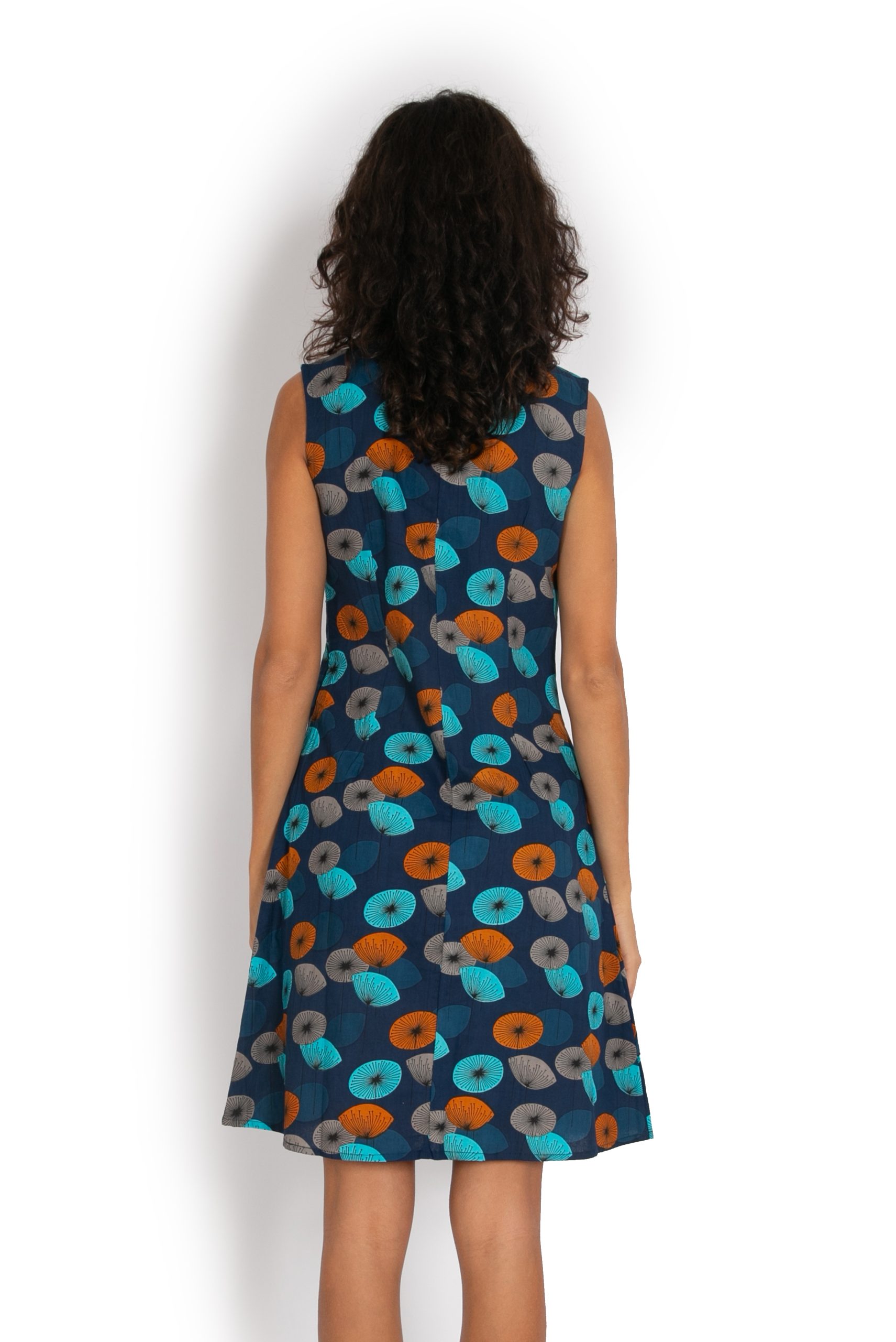 Charly Dress - Blossoms Blue - OM Designs
