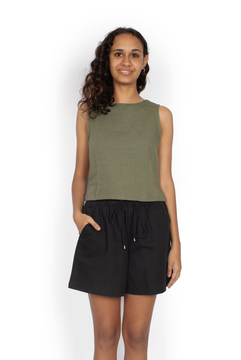 Vaitua Top - Olive