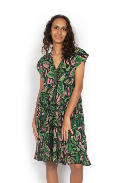 Amore Dress - MONSTERA JUNGLE