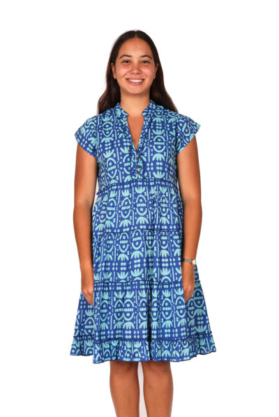 Amore Dress - TRIBAL BLUE