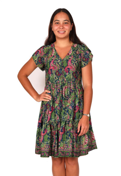 Sasha Dress - PASSION GREEN