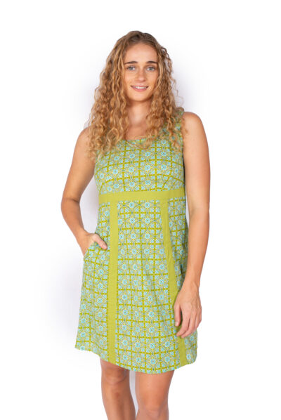 Sucheeta Dress - LIME FLORALS