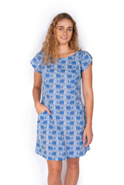 Zaylee Dress - BLUE FISH