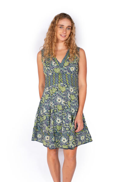 Lil Dress - LEAFY BLUE