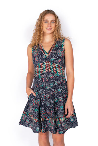 Lil Dress - NAVY DOTS