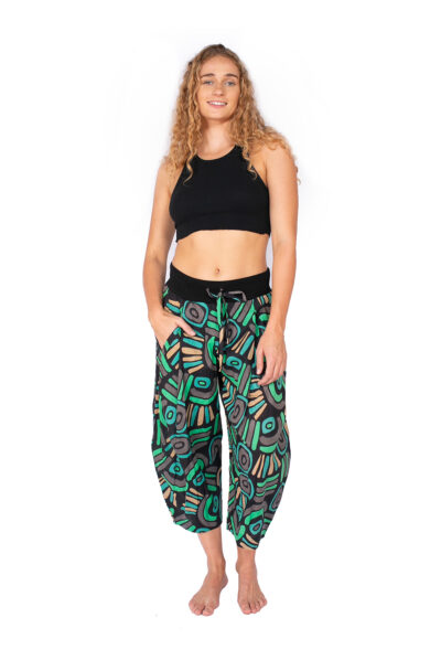 Yoga Pants - ABSTRACT BLACK
