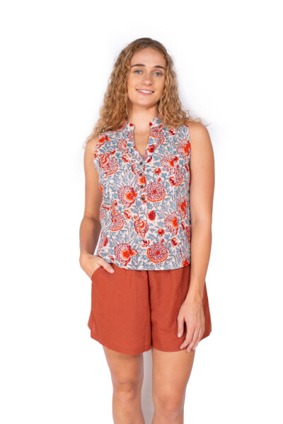 Zoe Top - ORANGE GARDEN