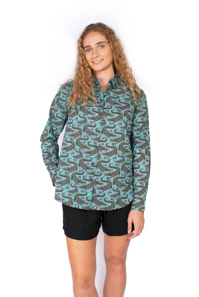 Bliss Shirt - BLUE CROCODILES