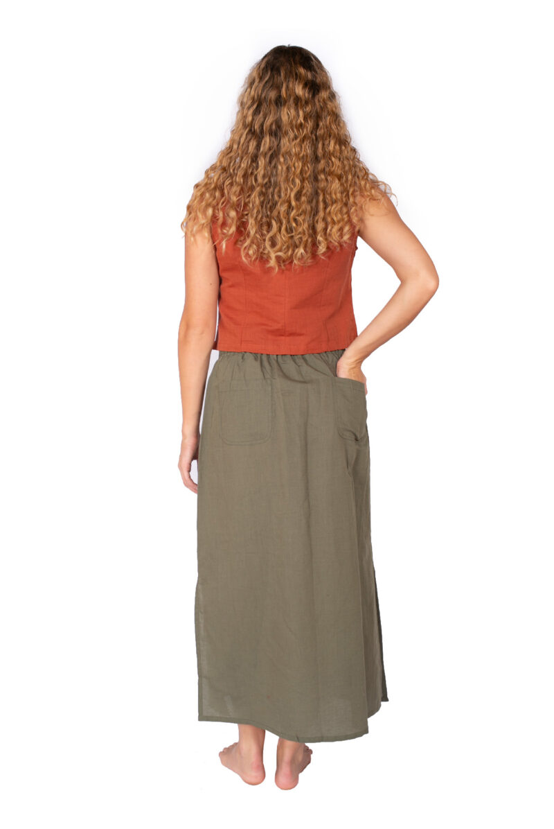 Maelle Skirt - OLIVE - Image 2