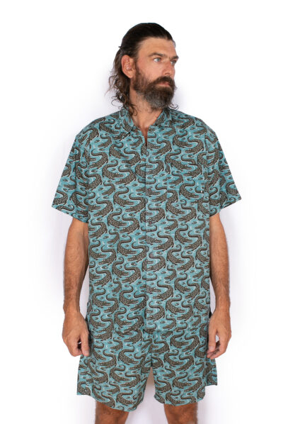 Men's Shorts - BLUE CROCODILES