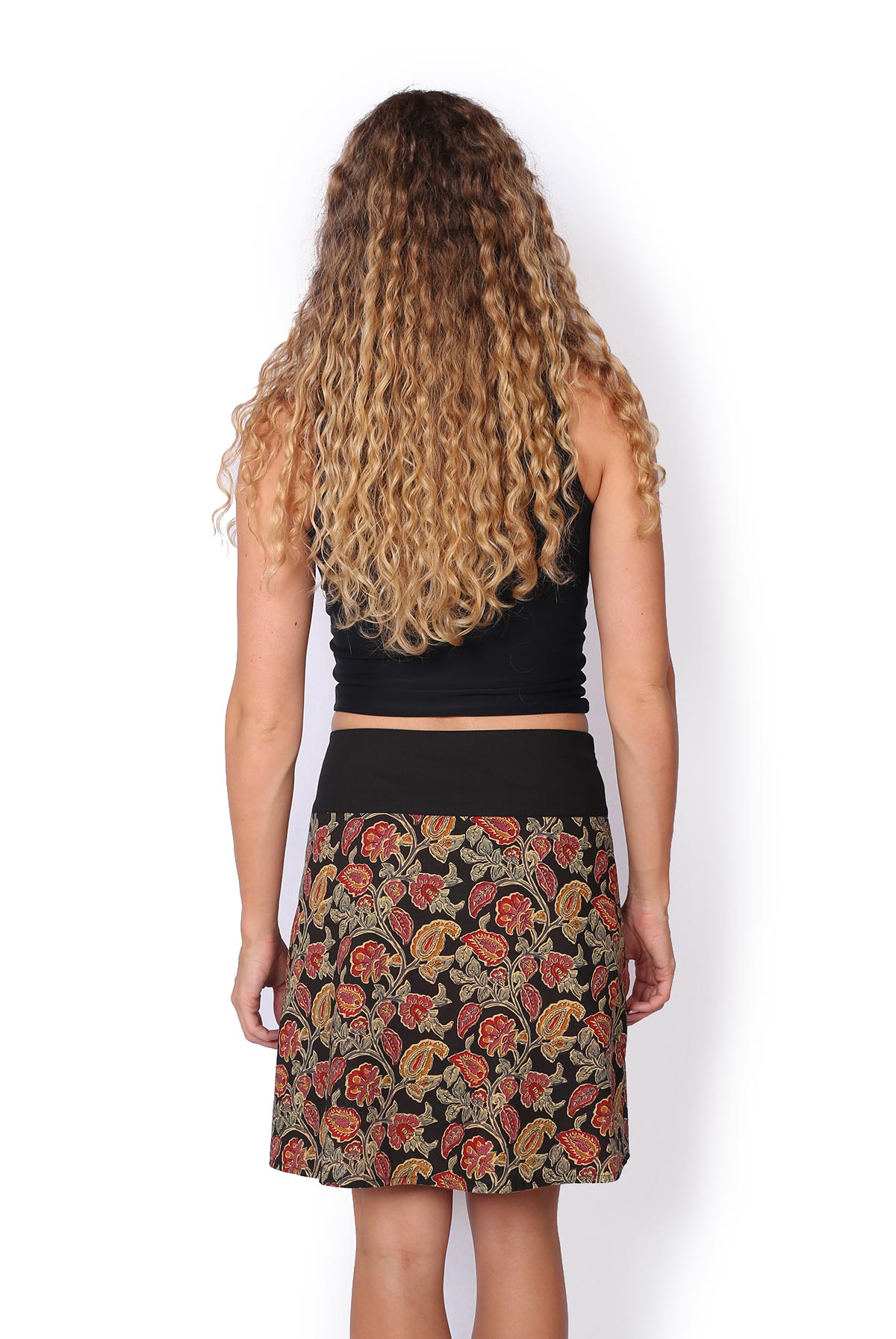 New Energy Reversible Skirt Short - HIBISCUS / BLACK GARDEN - Image 5