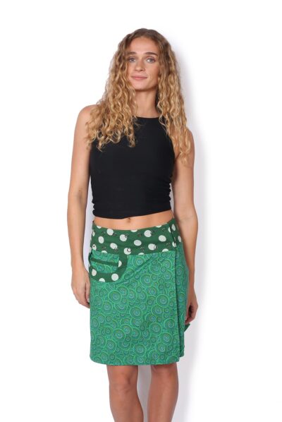 New Energy Reversible Skirt Short - SPIRAL GREEN / THAR DESERT