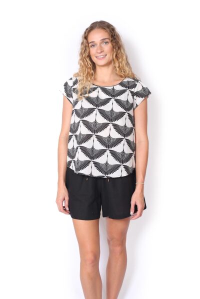 Chloe Top - BROLGA SILHOUETTE