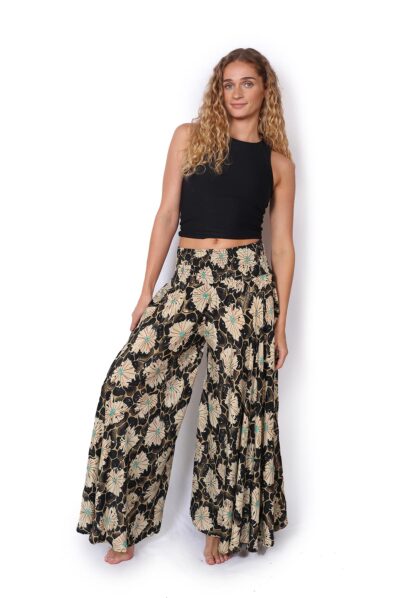 Meera Pants - CREAM FLOWER GOLD