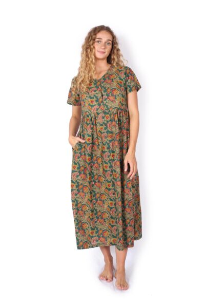 Saraswati dress - GREEN GARDEN