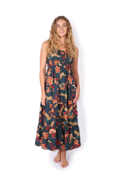 Puri Dress - CHERRY BLOSSUM CRANES