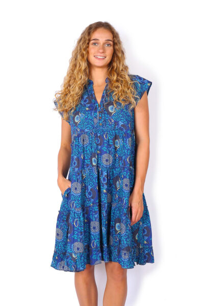 Amore Dress - SECRET GARDEN BLUE