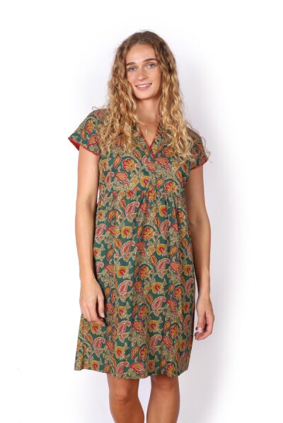 Stella Dress - GREEN GARDEN
