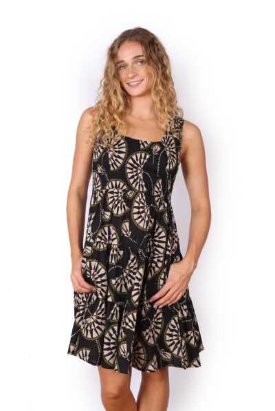 Puri Dress Short - PARASOL BLACK
