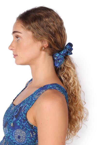 SCRUNCHIES - SECRET GARDEN BLUE