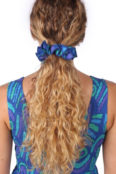 SCRUNCHIES - ABSTRACT BLUE