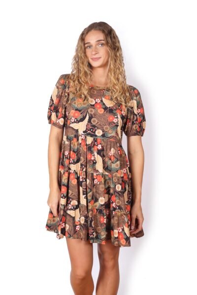 Manali Dress Short - BLACK CRANES