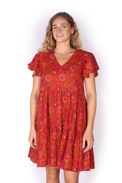 Ava Dress - SECRET GARDEN PINK