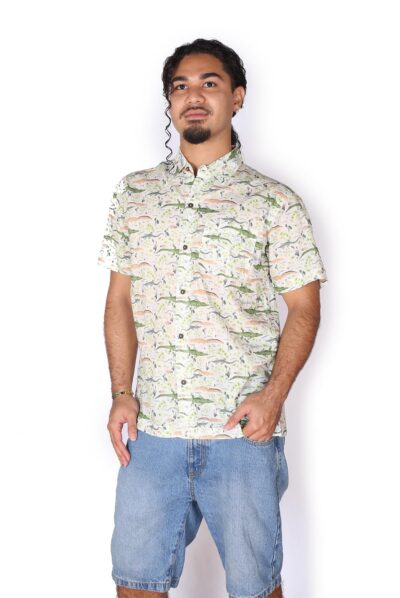 Men's Shirt - BROOKE'S CROCS WHITE